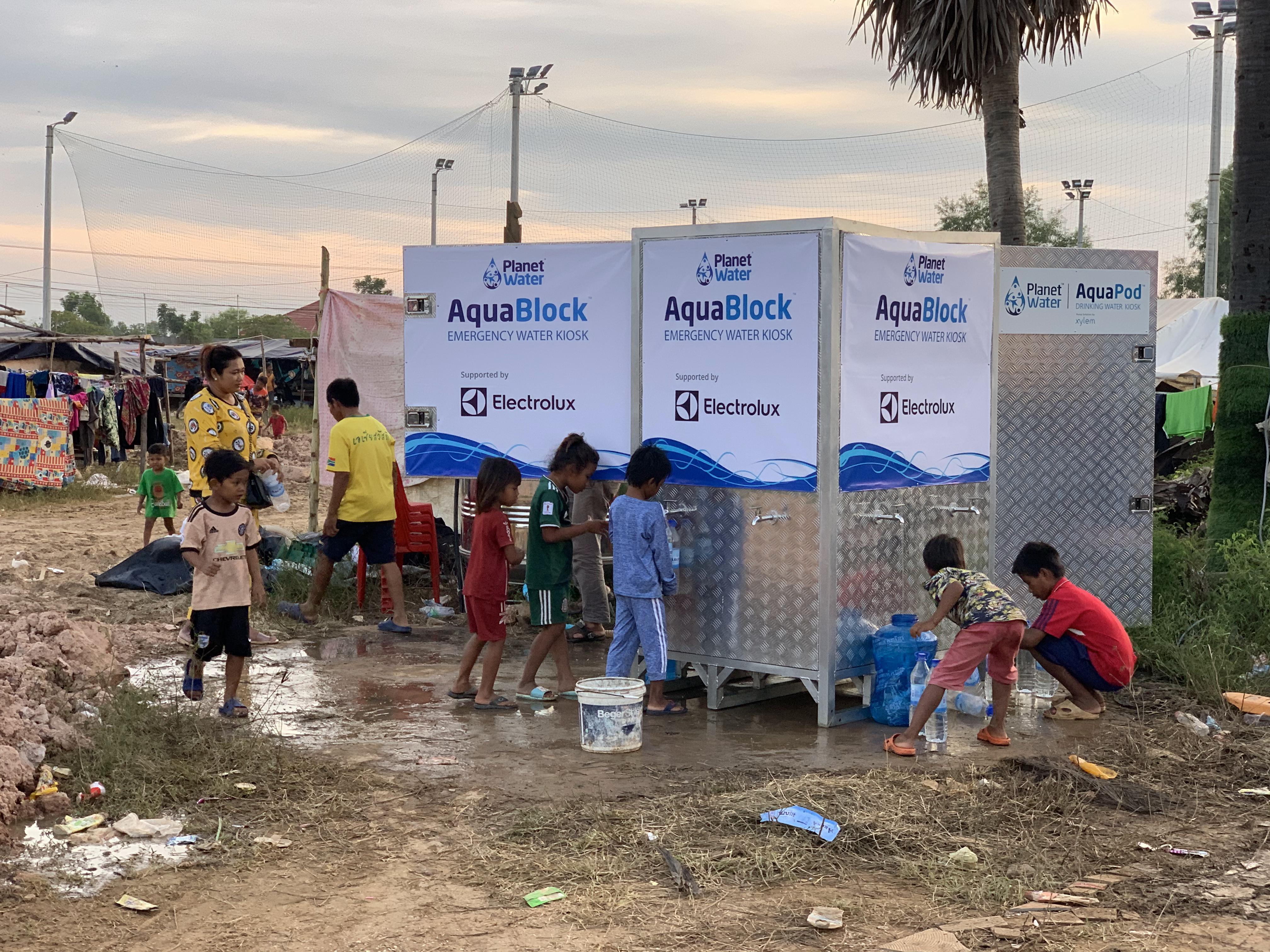 Disaster Response, AquaBlock, Clean drinking water, Planet Water Foundation